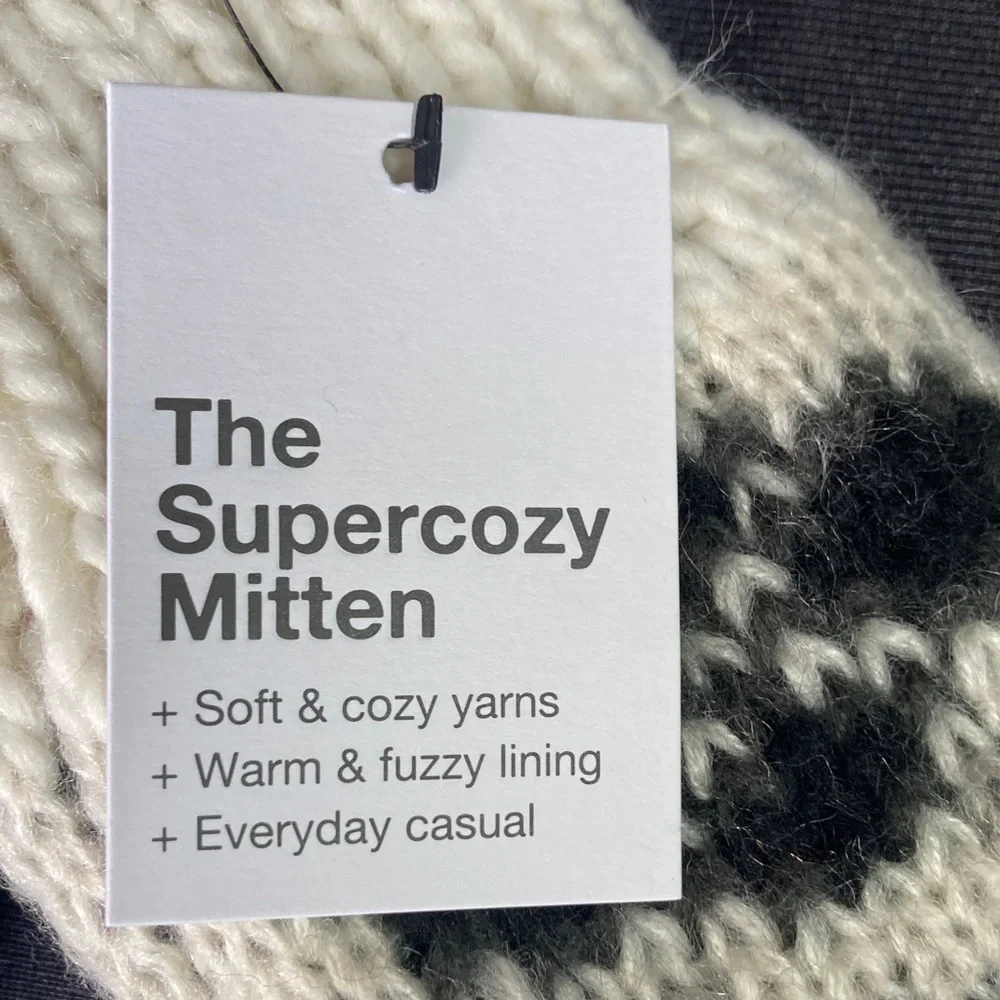 Sonoma Super cozy hat w pom & mittens retro boho vibe soft cozy yarns - Picture 13 of 16